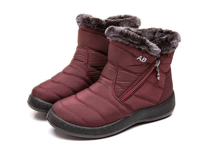 Snow Boots Woman Lightweight Woman Shoes Waterproof Shoes Woman Flat Ankle Boots Plus Size Botas Mujer Women's Winter Boots