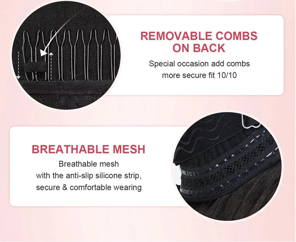 Straight Pull Go 13x6 Lace Wig with Elastic Drawstring 13x6 HD Lace Frontal Wig 5x5 Glueless Wigs Human Hair 13x4 Lace Front Wig