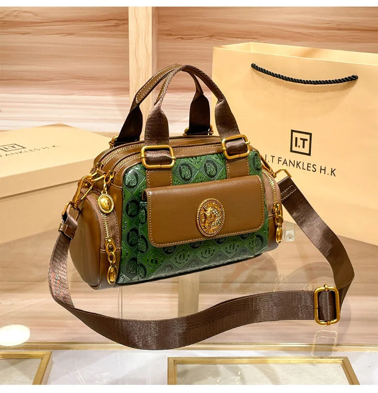 Brand Spring/Summer Boston Women's Bag Handheld Pillow Bag 2025 New High Fashion Single Shoulder Crossbody Bag for Women