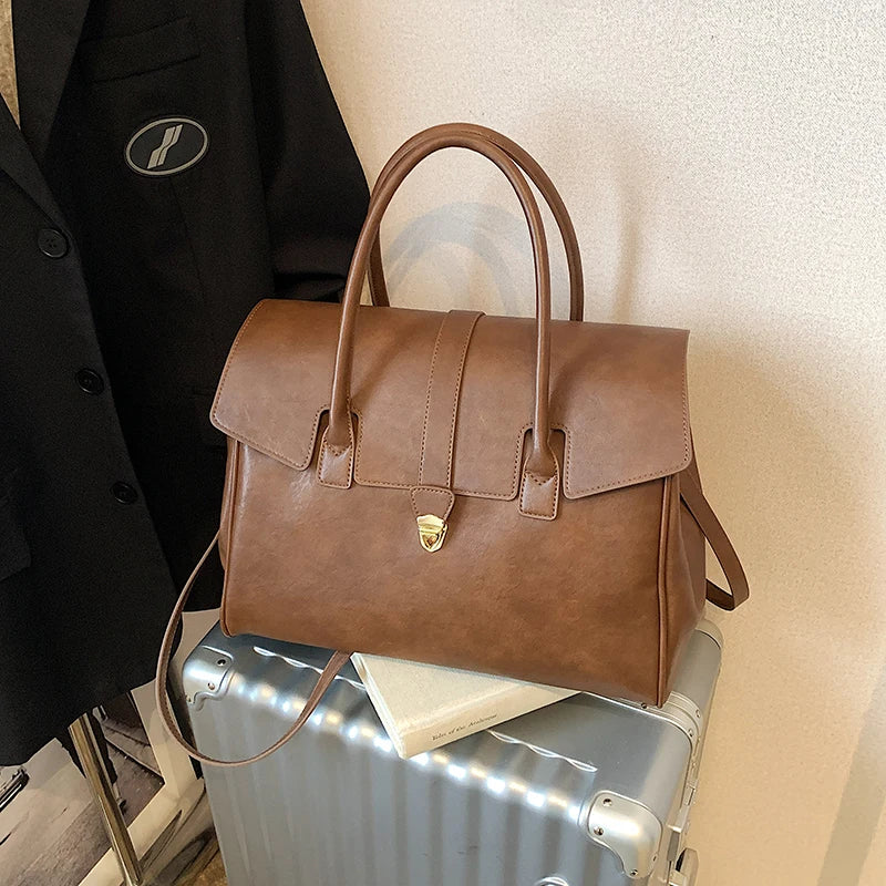 MOODS Branded Luxury Top-handle Bags For Women 2 Sized Big Capacity Boston Shoulder Crossbody Bags 2024 Latest Designer Handbags