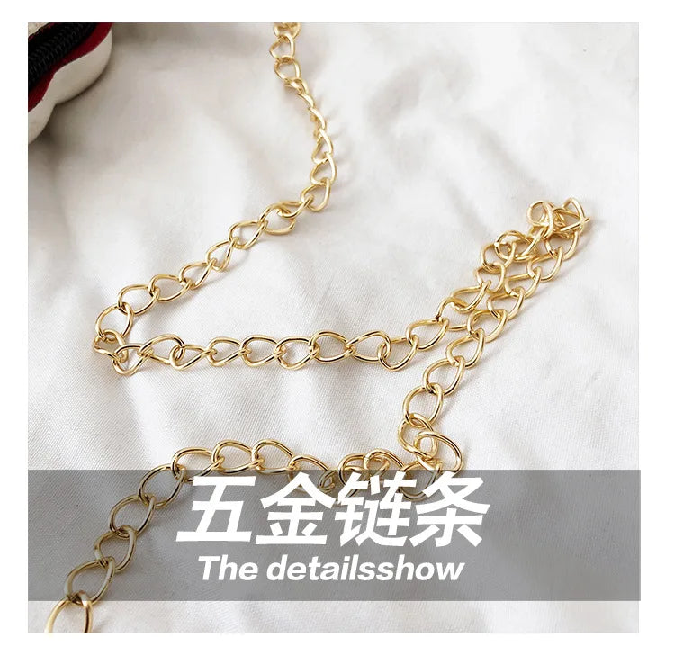 Women Shoulder Handbags Shell Bag Chain Cute Sequins Small Bag Phone Money Pouch Zipper Crossbody Bags for Women Bolsa Feminina