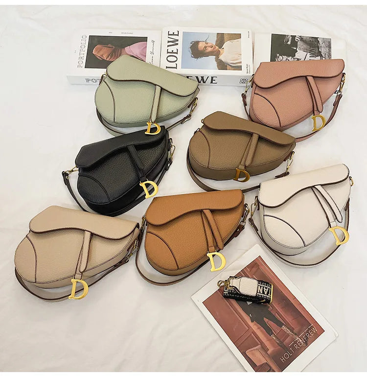 IMJK  24*20*6cm Hot selling light luxury underarm saddle bag, new niche design, casual shoulder crossbody bag bags
