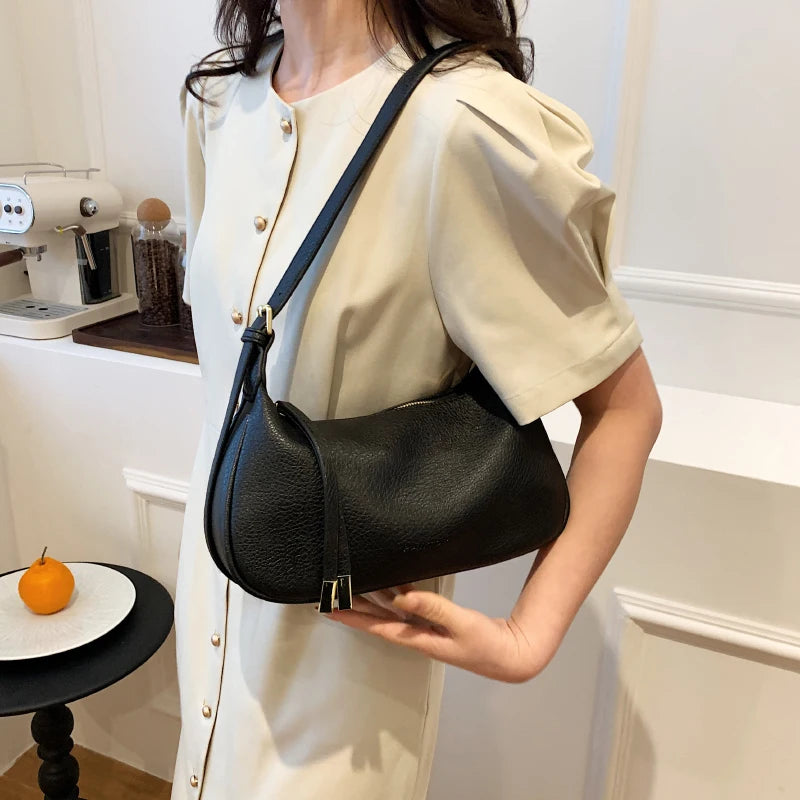 LEFTSIDE Shoulder Side Bags For Women Leather Female New 2025 Spring Trend Fashion Saddle Bag Green Handbags And Purses