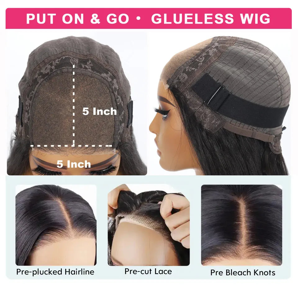 KissLove Body Wave 13x4/13x6 HD Lace Front Human Hair Wigs Pre Plucked 5x5 HD Lace Closure Wigs 360 Human Hair Lace Frontal Wig