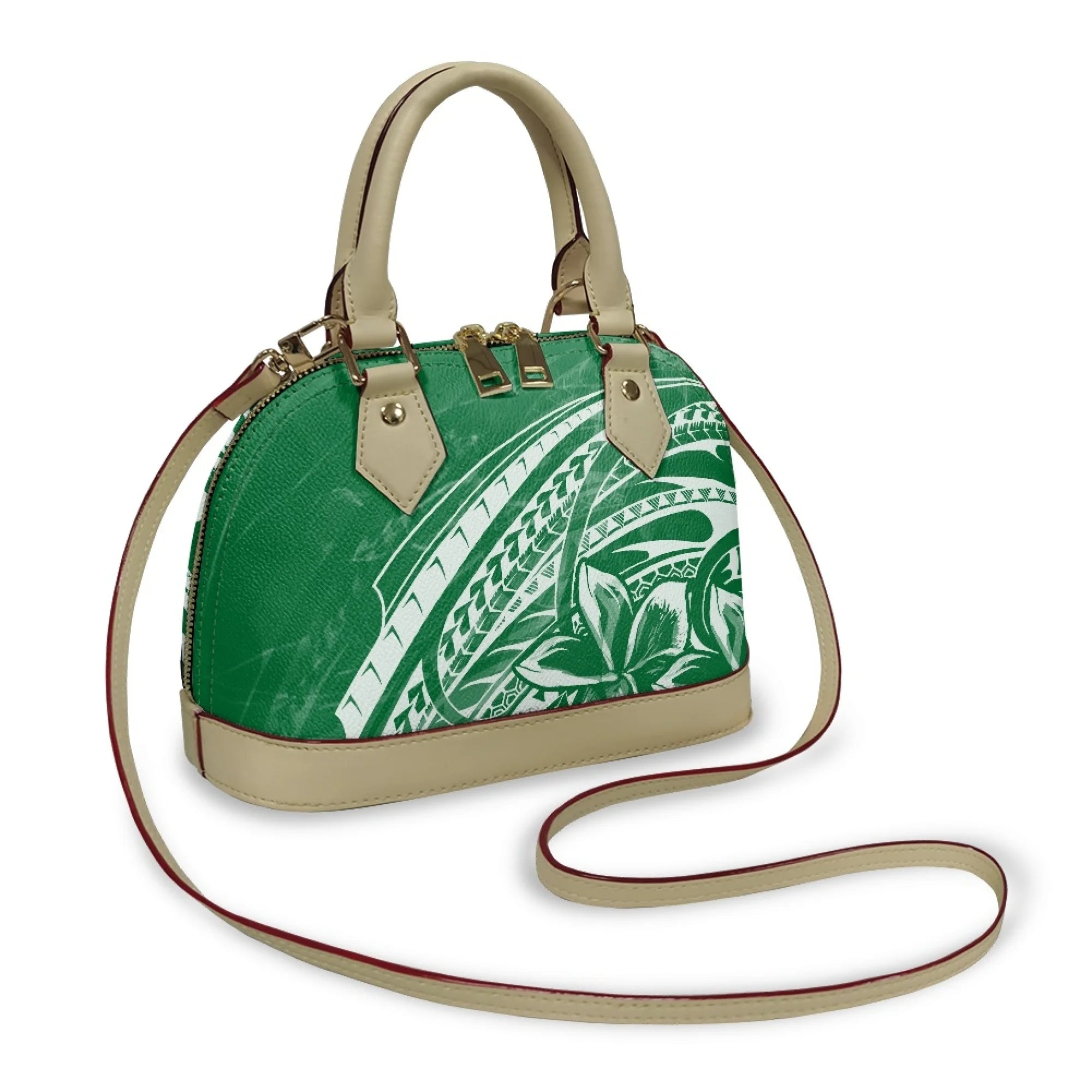 Polynesian Handbag Crossbody Bag Samoan Tribe Hibiscus Flower Design High Quality Shell Bag Temperament Durable Handbag