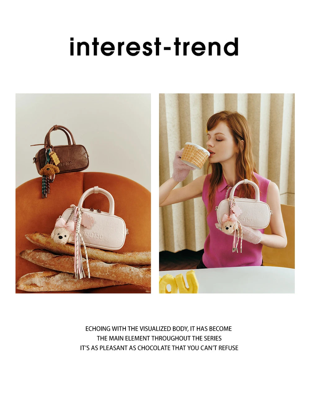 TOUTOU Boston Bowling Bag Imitation Plant Tanning Autumn Shoulder Handheld Crossbody Mini Purse for Women Teacher Christmas Gift