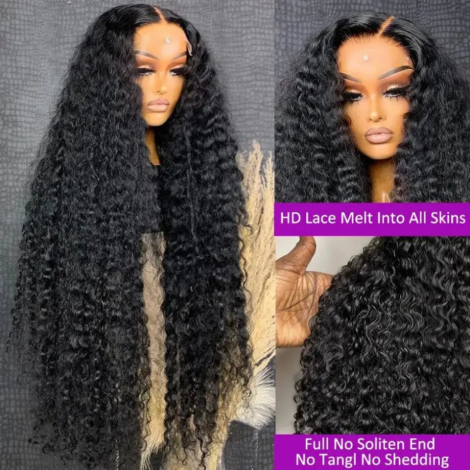 Curly Lace Front Human Hair Wigs For Black Women Pre Plucked Remy Brazilian Hair 13x4 Deep Wave Frontal Wig 13x6 Hd Lace Wig