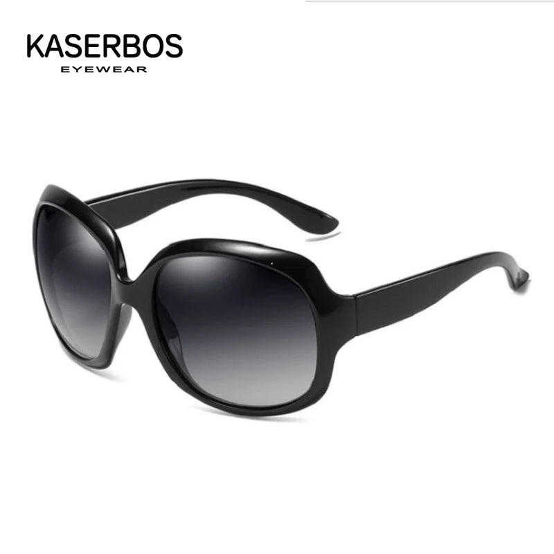 Polarized women's sunglasses oversized fashionable sunglasses UV400 protection fashionable and simple sports 100% UV protection