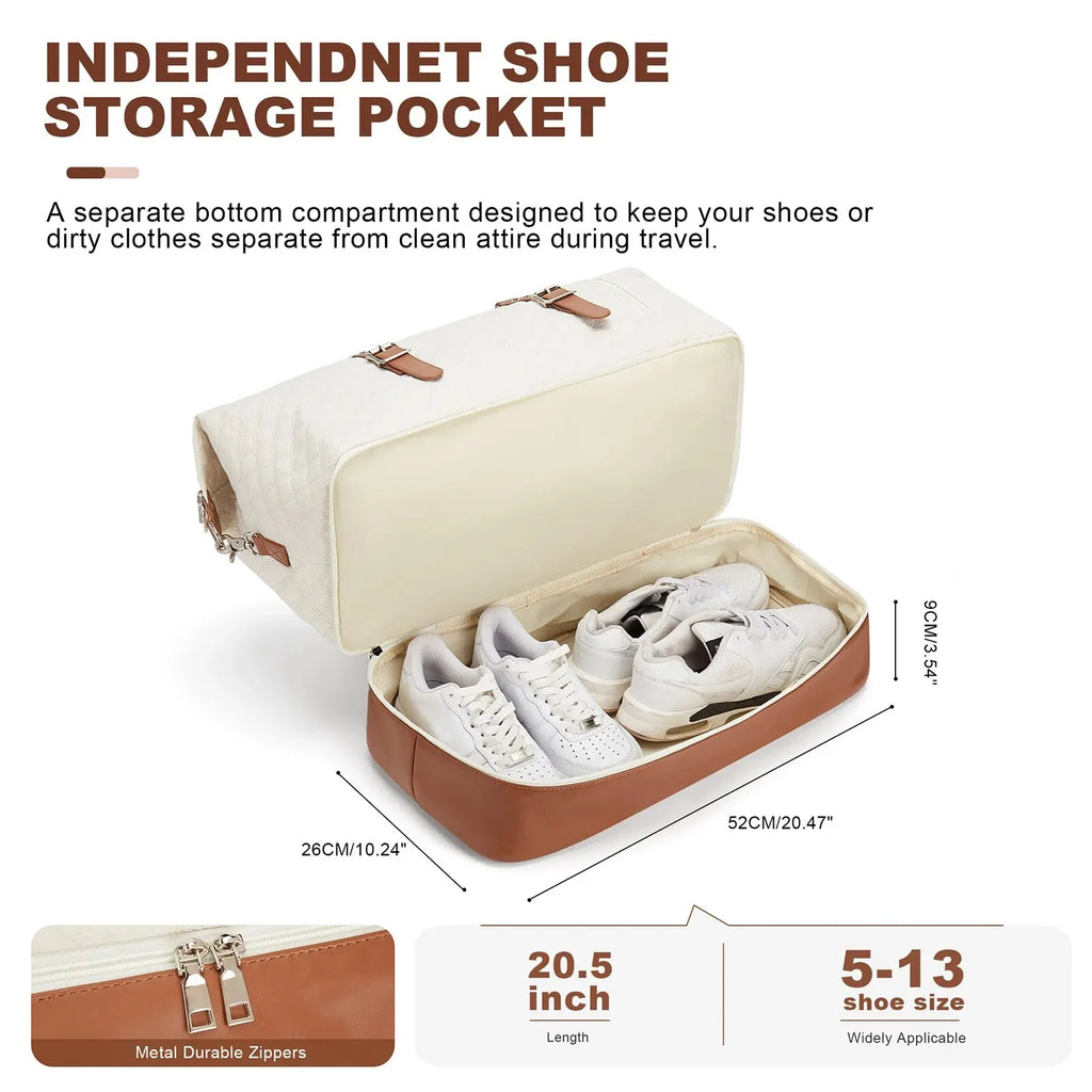 Likros Travel Bag Weekender Bags for Women, Luxury Boston Bag Handbag, Large Tote Duffle Bag Hospital Bag for Labor and Delivery