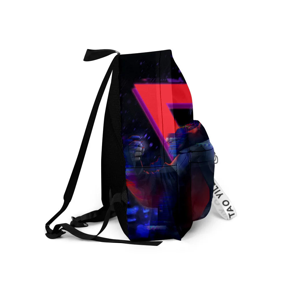 Cartoon Popular ghost in the shell School Bag Cute Small Travel Bags 3D Print Oxford Waterproof Key Chain Notebook Backpacks