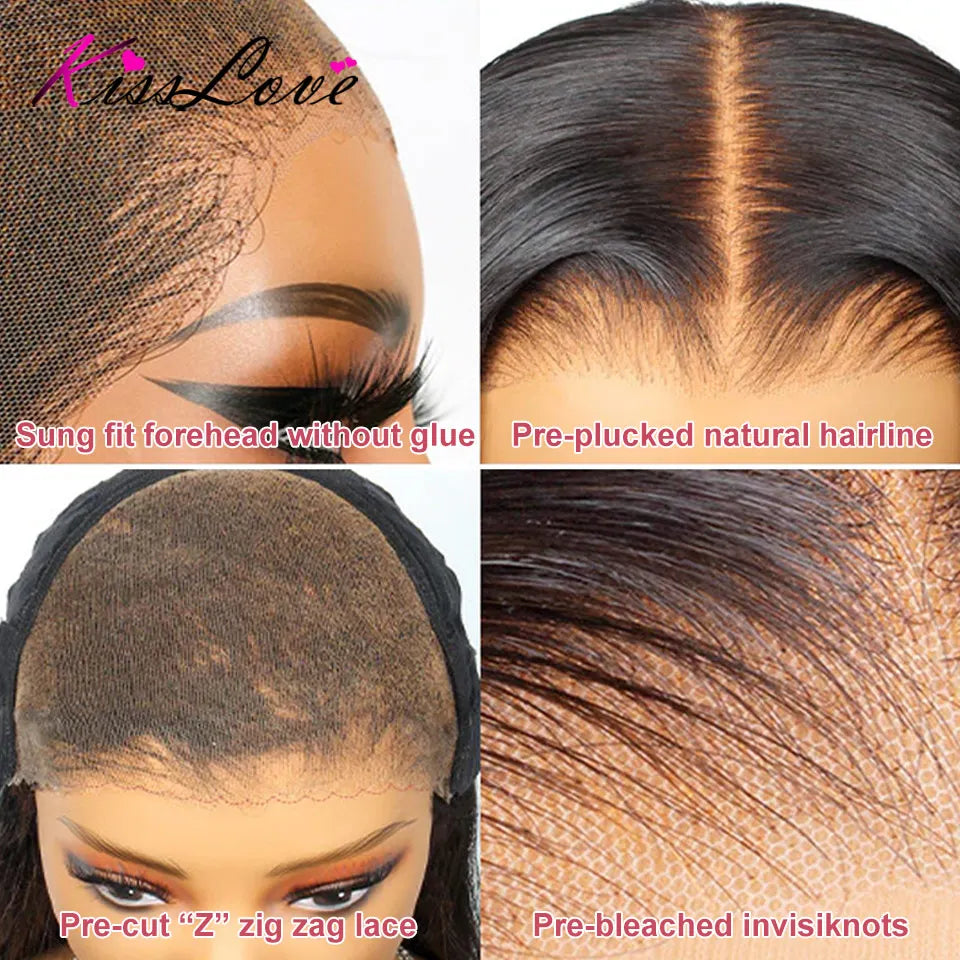 Straight Pull Go 13x6 Lace Wig with Elastic Drawstring 13x6 HD Lace Frontal Wig 5x5 Glueless Wigs Human Hair 13x4 Lace Front Wig