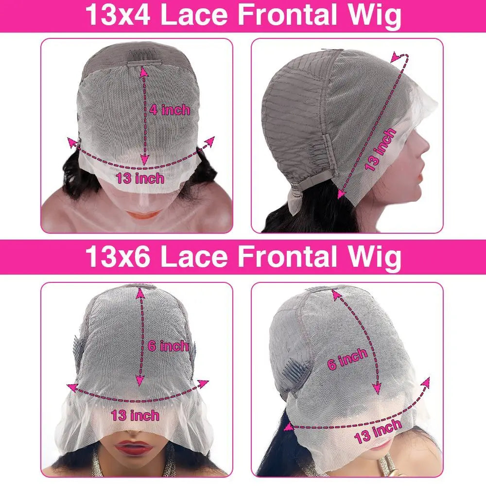 P4/27 Highlight Ombre Brown Body Wave 13x6 Human Hair Wig Honey Blonde Colored 13x4 HD Lace PrePlucked 40 46 Inch Wigs For Women