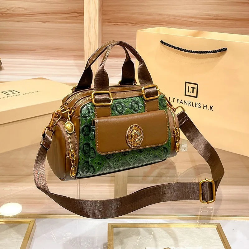 Brand Spring/Summer Boston Women's Bag Handheld Pillow Bag 2025 New High Fashion Single Shoulder Crossbody Bag for Women