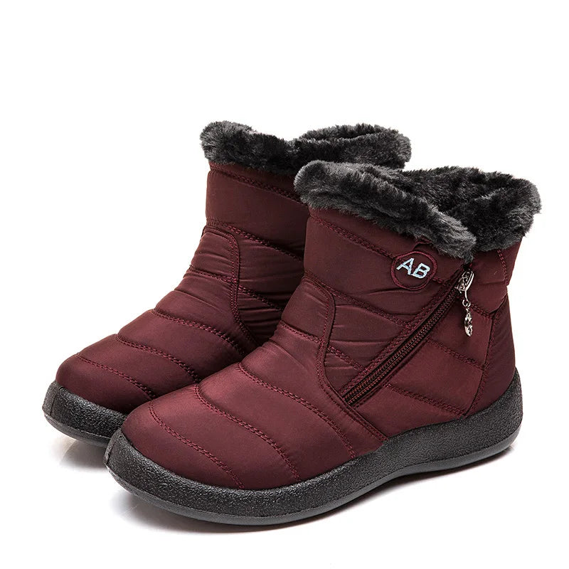 Snow Boots Woman Lightweight Woman Shoes Waterproof Shoes Woman Flat Ankle Boots Plus Size Botas Mujer Women's Winter Boots