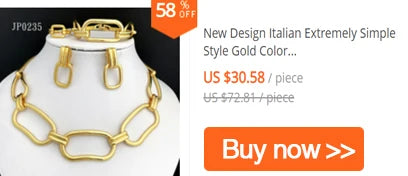 Dubai Gold Color Jewelry Set Cuban Necklace Earrings For Women Bride Wedding Jewelry Banquet Party Gift