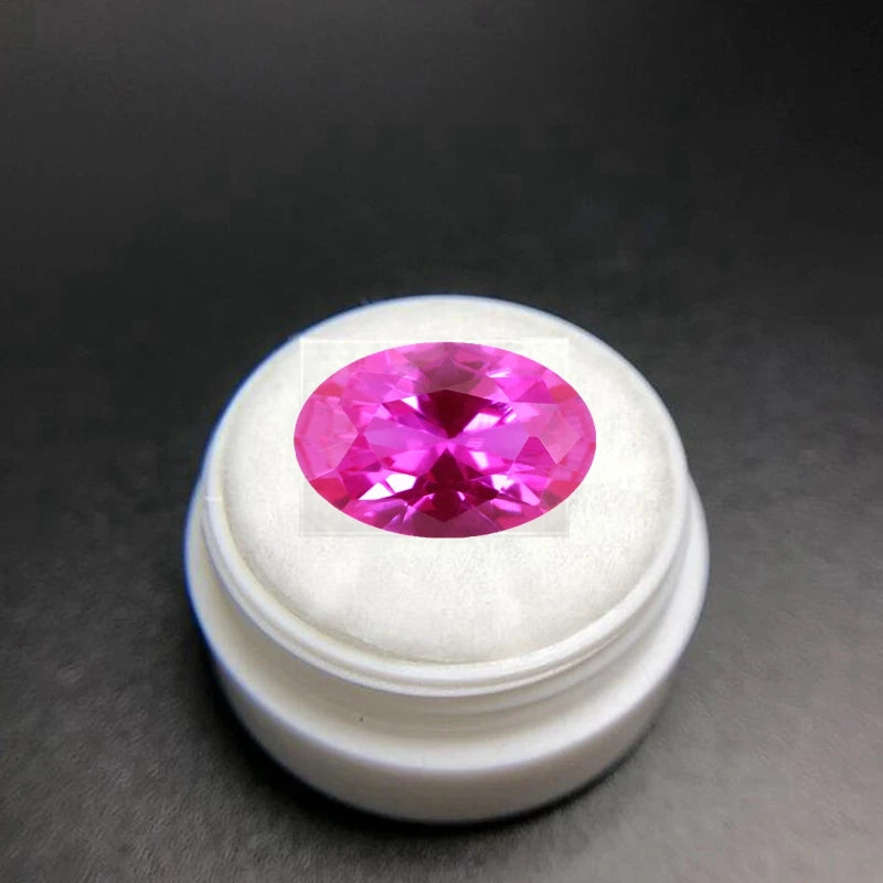 Boxed Premium Natural Pink Ruby Round Cut For Gem Collecting And Jewelry Making VVS Loose Gemstones Various Sizes
