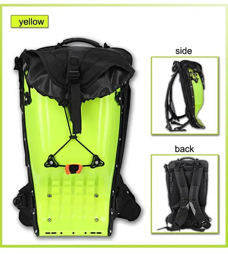 25L Motorcycle Riding Hard Shell Luggage Backpack Shoulder Waterproof Motocross/Moto Racing Protective Drop ABS Tank Bags