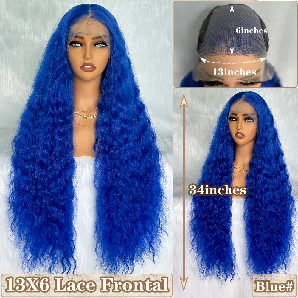 Light Brown Synthetic Lace Wigs X-TRESS Super Long Loose Wave 13x4 Lace Frontal Hair Wig with Baby Hair Daily Fashion New Style