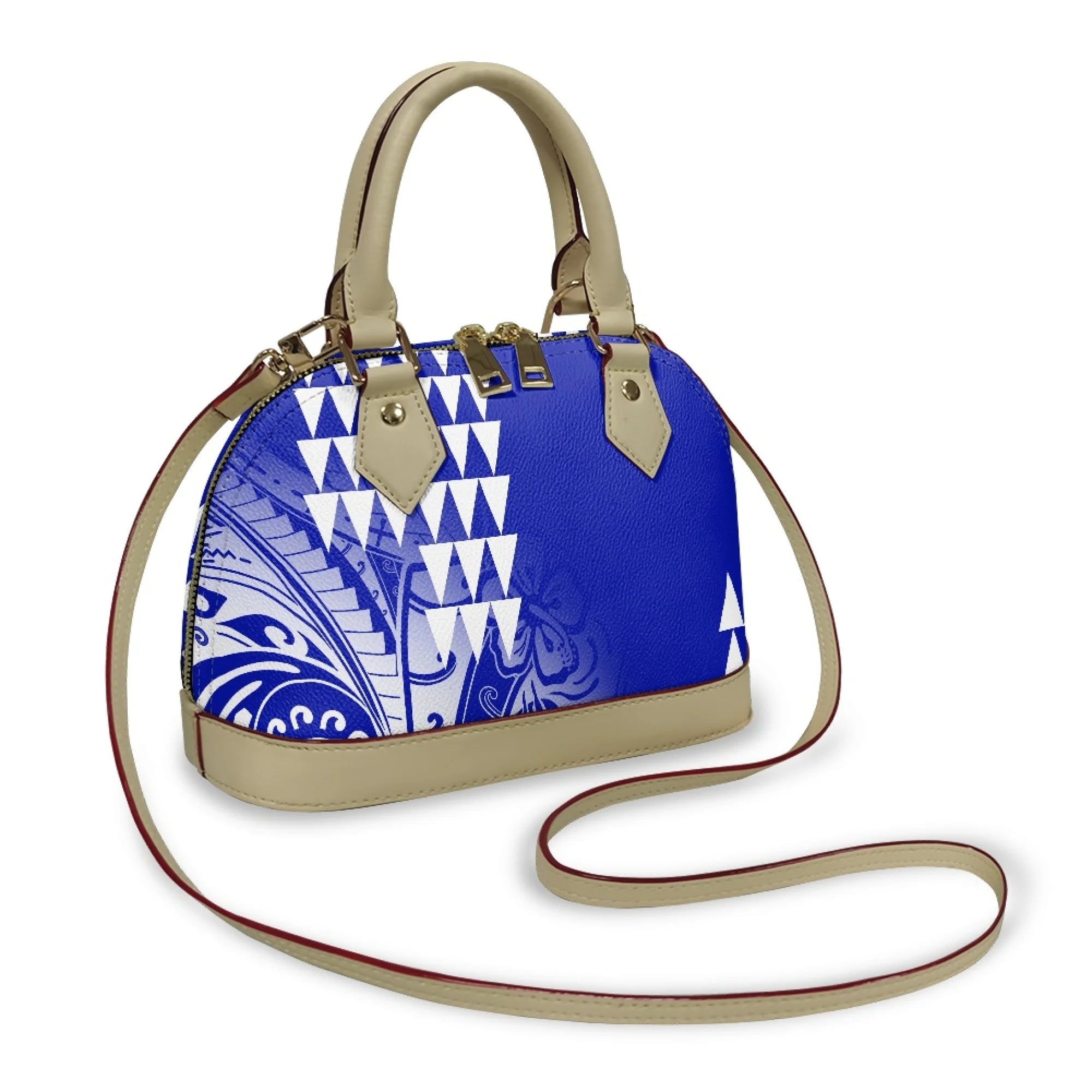 Polynesian Handbag Crossbody Bag Samoan Tribe Hibiscus Flower Design High Quality Shell Bag Temperament Durable Handbag