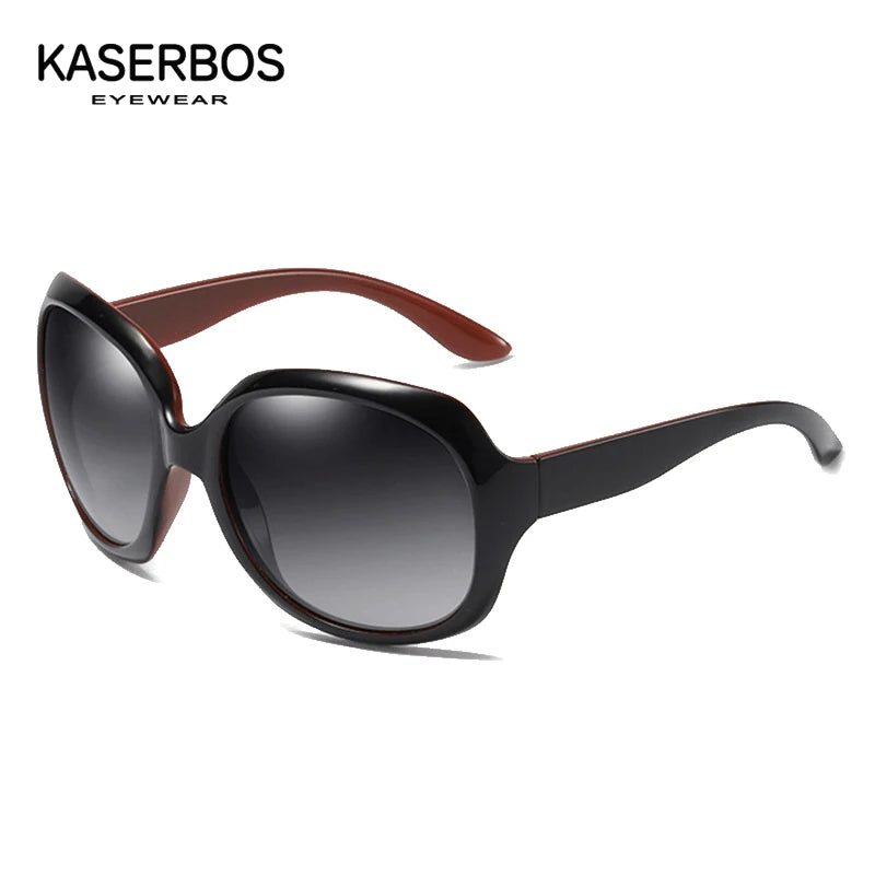 Polarized women's sunglasses oversized fashionable sunglasses UV400 protection fashionable and simple sports 100% UV protection