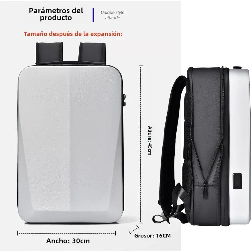 Men's 17Inch Waterproof Laptop Backpack Expandable Hard Shell Gaming Pack TSA Anti-theft USB Charge Business Travel Bags Mochila