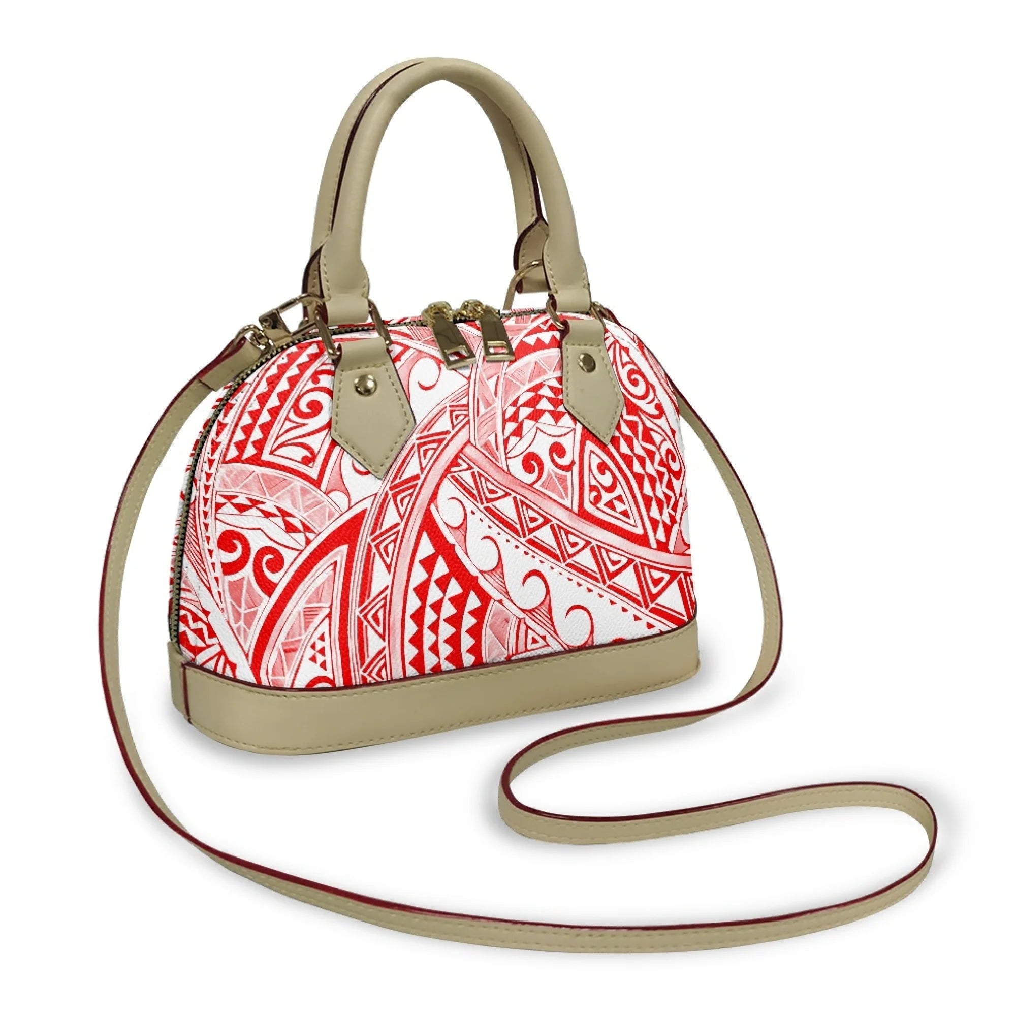 Polynesian Handbag Crossbody Bag Samoan Tribe Hibiscus Flower Design High Quality Shell Bag Temperament Durable Handbag