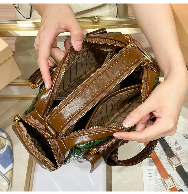 Brand Spring/Summer Boston Women's Bag Handheld Pillow Bag 2025 New High Fashion Single Shoulder Crossbody Bag for Women