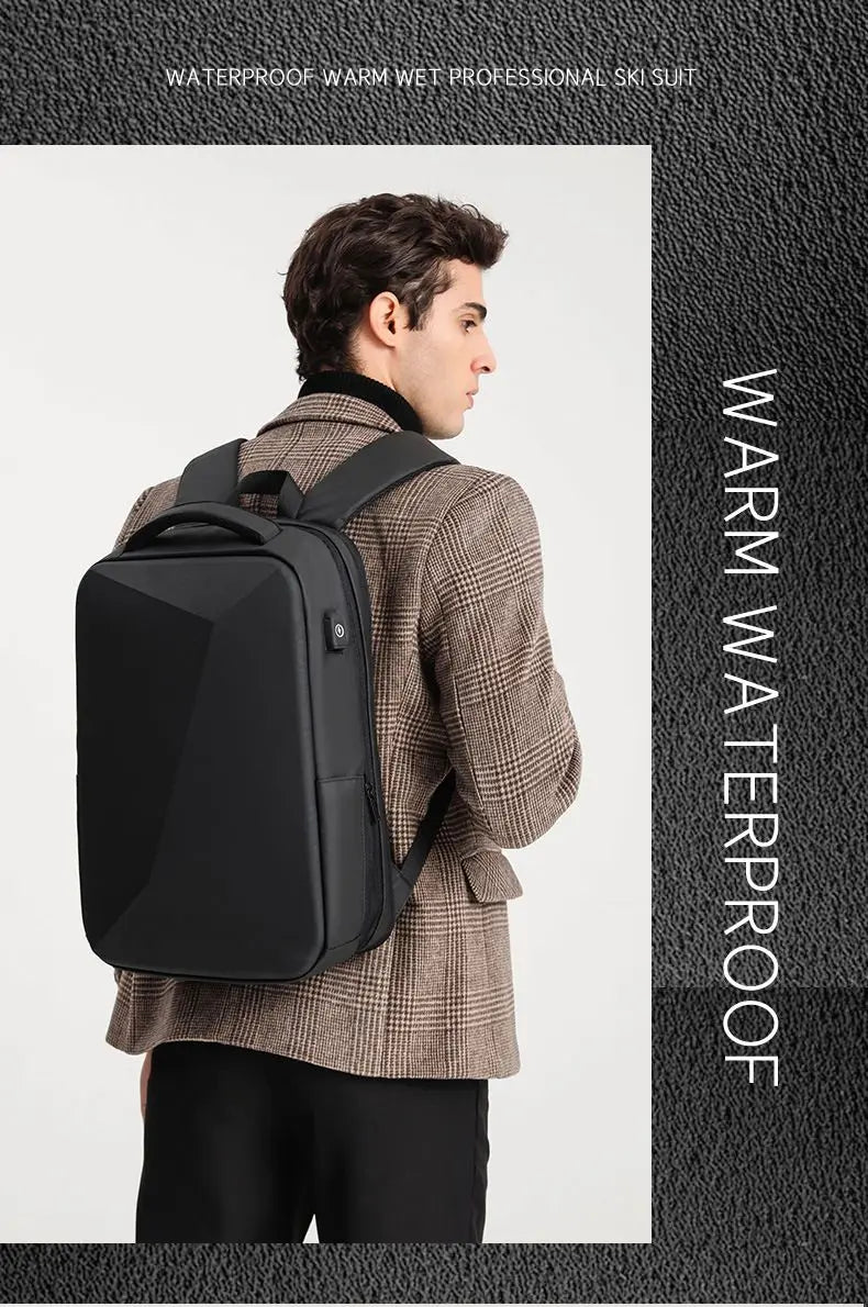 ABS EVA Hard Shell Fashion Multifunction  Series Backpack Men Anti Theft Waterproof Laptop Backpack Business Travel Backpack Hot
