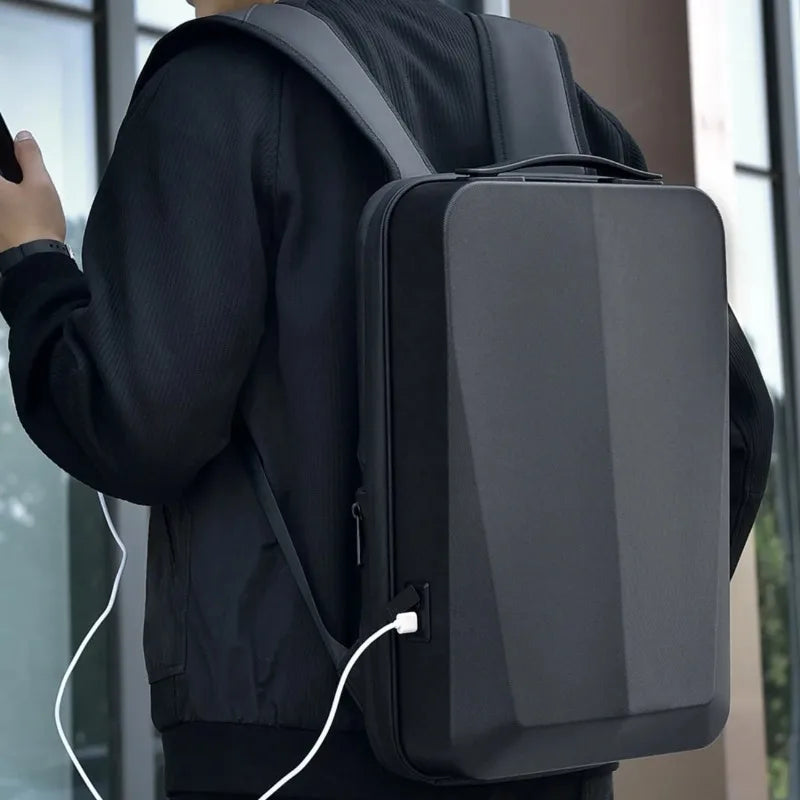 Men's 17Inch Waterproof Laptop Backpack Expandable Hard Shell Gaming Pack TSA Anti-theft USB Charge Business Travel Bags Mochila