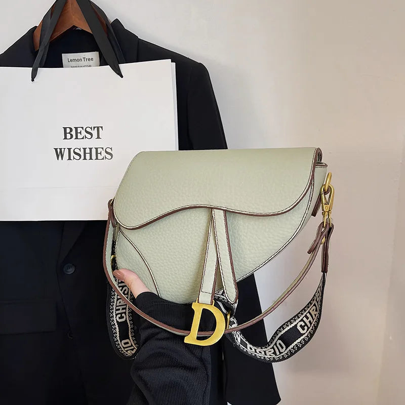 IMJK  24*20*6cm Hot selling light luxury underarm saddle bag, new niche design, casual shoulder crossbody bag bags