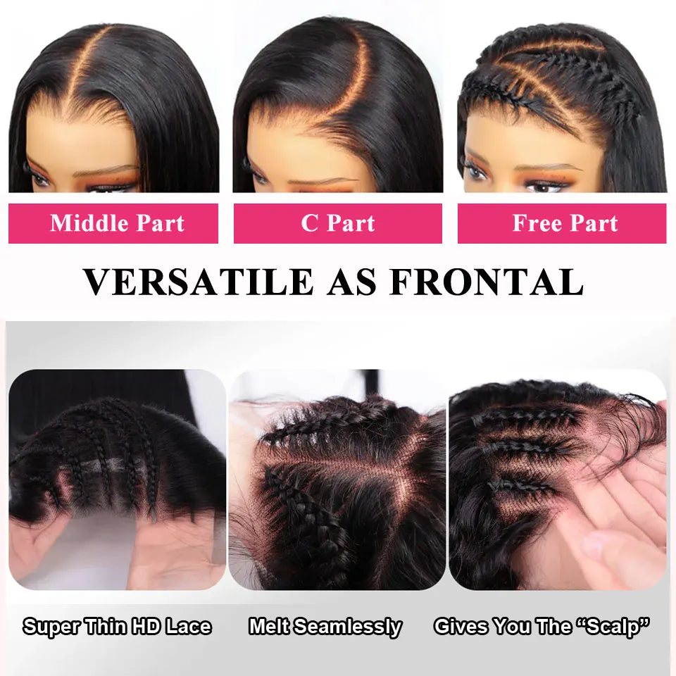 KissLove Body Wave 13x4/13x6 HD Lace Front Human Hair Wigs Pre Plucked 5x5 HD Lace Closure Wigs 360 Human Hair Lace Frontal Wig