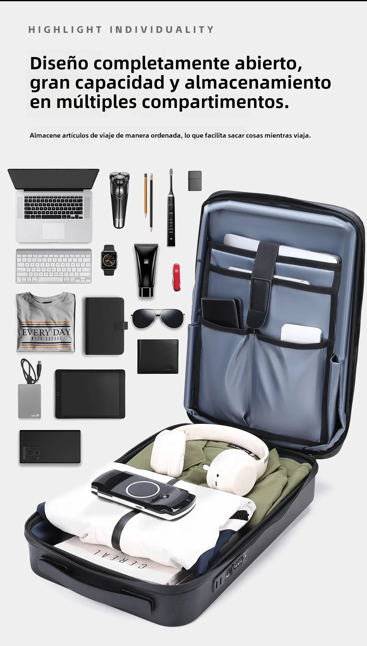 Men's 17Inch Waterproof Laptop Backpack Expandable Hard Shell Gaming Pack TSA Anti-theft USB Charge Business Travel Bags Mochila