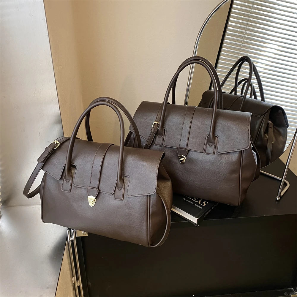 MOODS Branded Luxury Top-handle Bags For Women 2 Sized Big Capacity Boston Shoulder Crossbody Bags 2024 Latest Designer Handbags