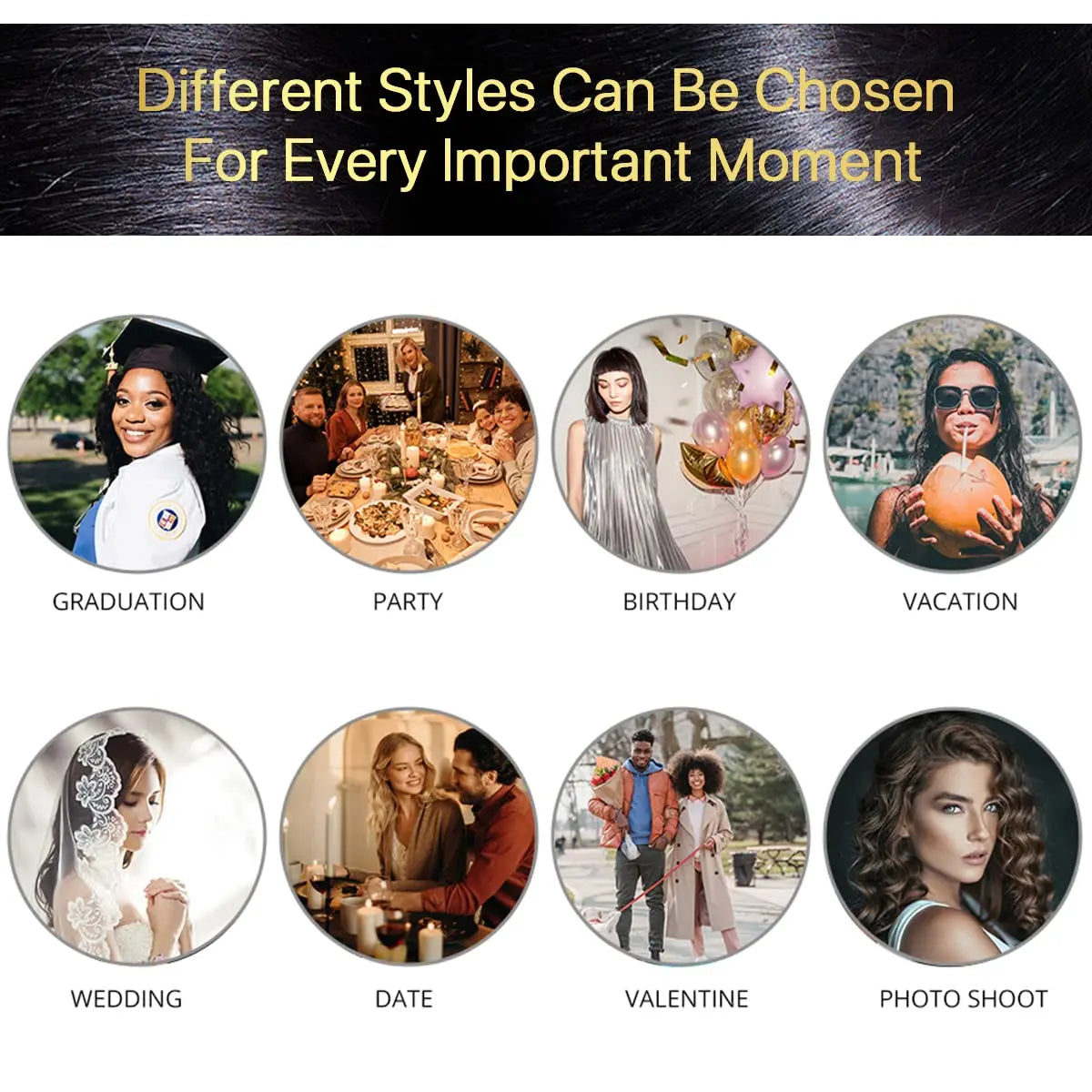 Synthetic Wig For Lady With Long Straight Hair, Parting With Bangs. Natural Synthetic Fabric Matte Finish Full Head Cover.