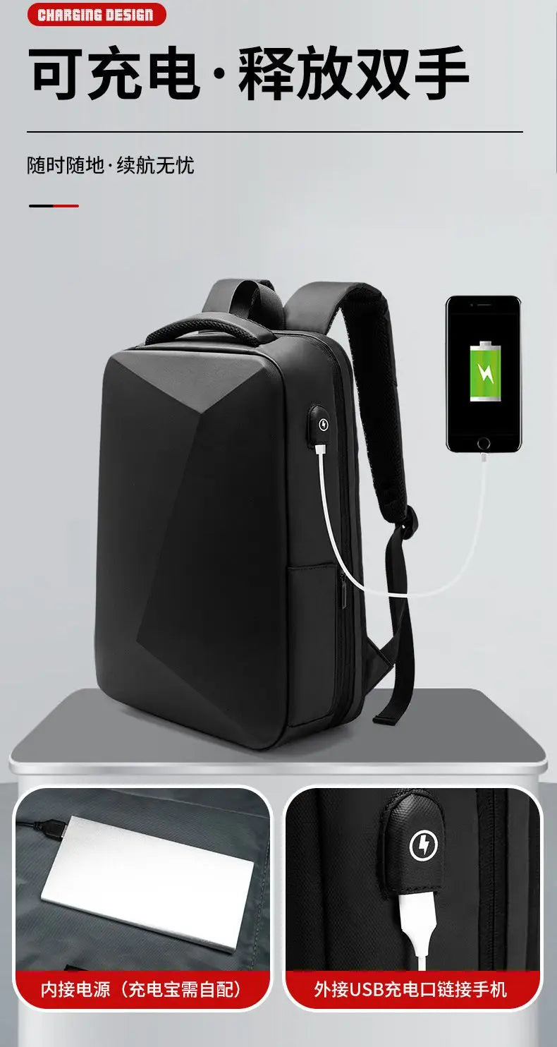 ABS EVA Hard Shell Fashion Multifunction  Series Backpack Men Anti Theft Waterproof Laptop Backpack Business Travel Backpack Hot