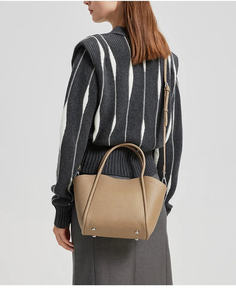 Luxury Designer Women's Bags 2025 New Genuine Leather Handbag Women Shoulder Bag High Quality Cow Leather Female Crossbody Bags