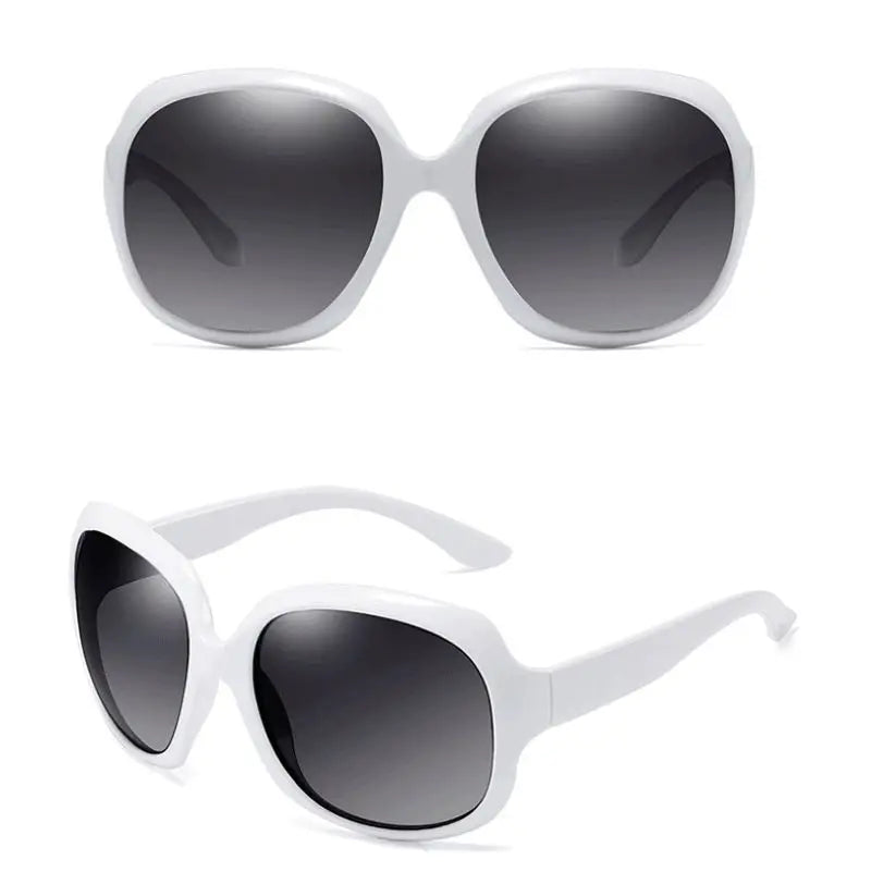 Polarized women's sunglasses oversized fashionable sunglasses UV400 protection fashionable and simple sports 100% UV protection