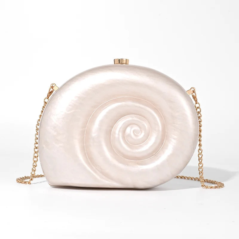 Bags For Women Wallets Acrylic Conch Shell Crossbody Summer Beach Shoulder Bag Wedding Evening Novelty Luxury Designer Handbags