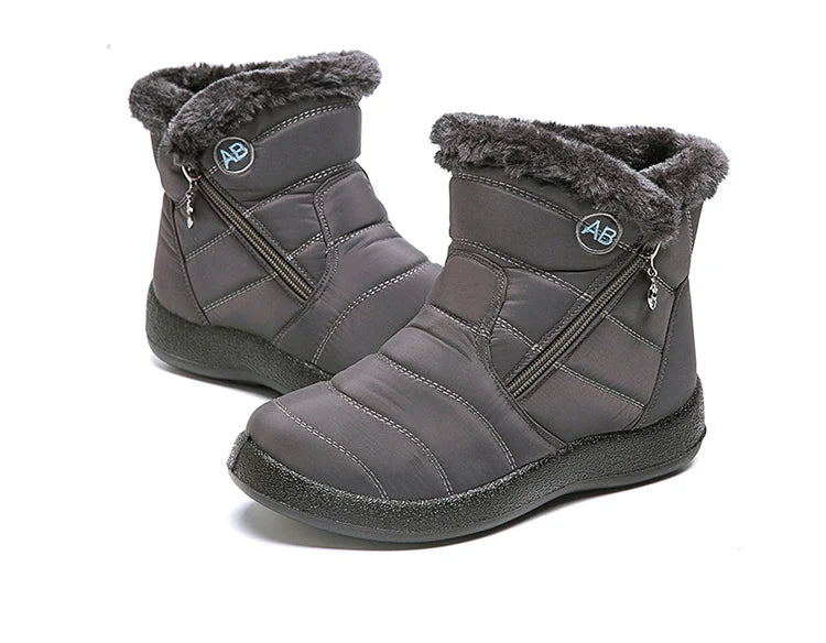 Snow Boots Woman Lightweight Woman Shoes Waterproof Shoes Woman Flat Ankle Boots Plus Size Botas Mujer Women's Winter Boots