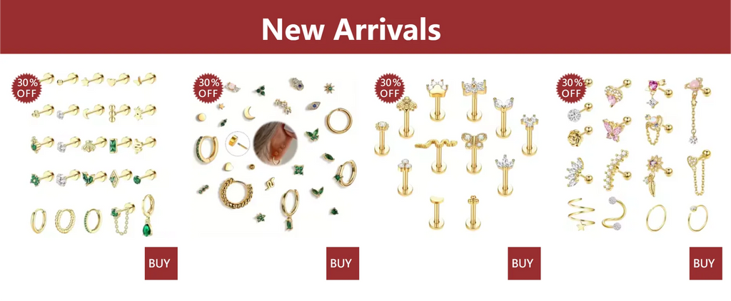 Bobisty 1PC Flat Back Earrings for Women Hypoallergenic Surgical Steel Earrings for Sensitive Ears 20G Cartilage Small Stud Hoop