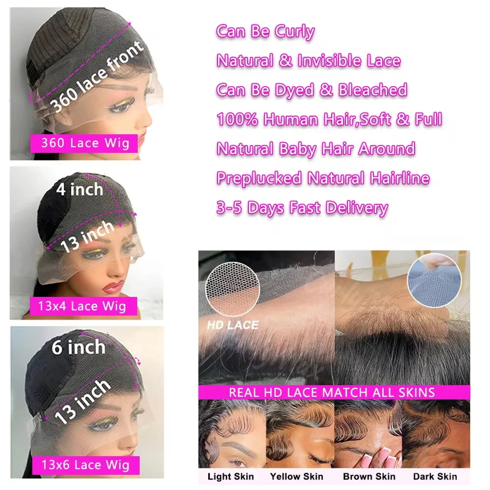 Highlight Wig 13x6 Hd Lace Frontal Wig Honey Blonde Body Wave Lace Front Human Hair Wigs For Women 30 inch 360 HD Full Lace Wig