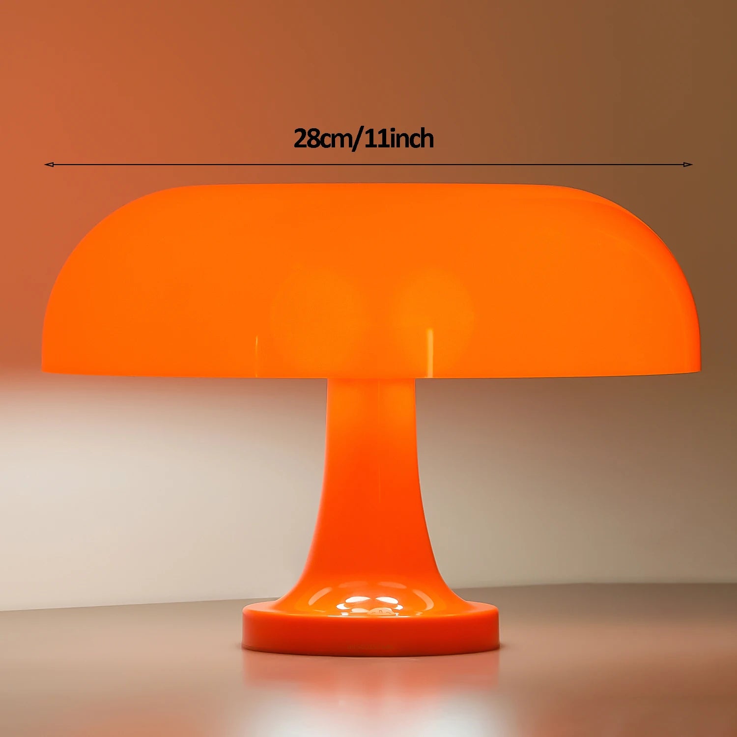 Classic Mushroom Table Lamp Modern Bauhaus Art Table Lamp Bedroom Bedside Lamp Danish Designer Orange Decorative Table Lamp