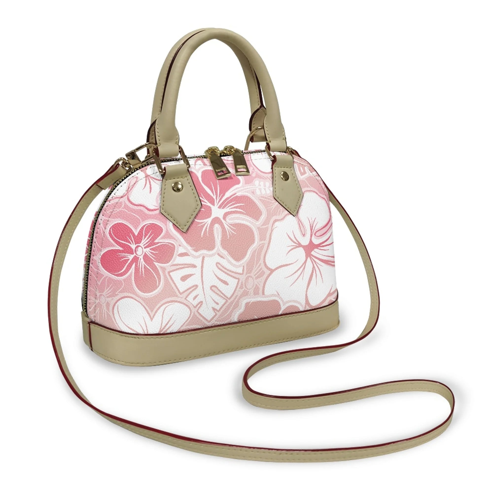 Polynesian Handbag Crossbody Bag Samoan Tribe Hibiscus Flower Design High Quality Shell Bag Temperament Durable Handbag