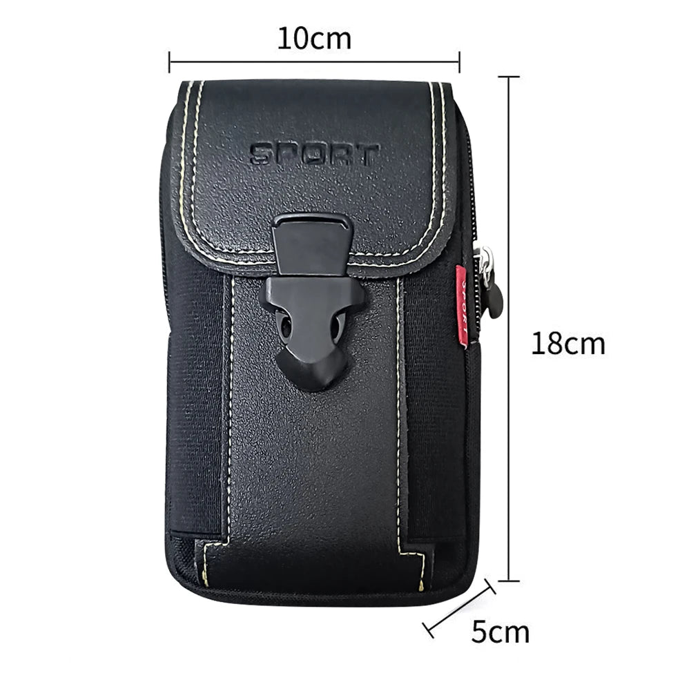 Canvas Waist Pocket Male Outdoor Fanny Bum Bag Purse Business Mobile Phone Pouch Running Pouch Travel Camping Bags