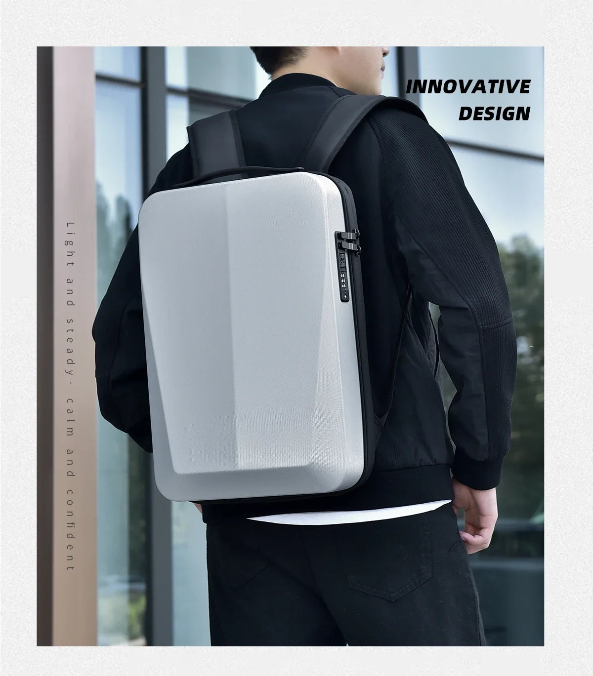 Men's 17Inch Waterproof Laptop Backpack Expandable Hard Shell Gaming Pack TSA Anti-theft USB Charge Business Travel Bags Mochila