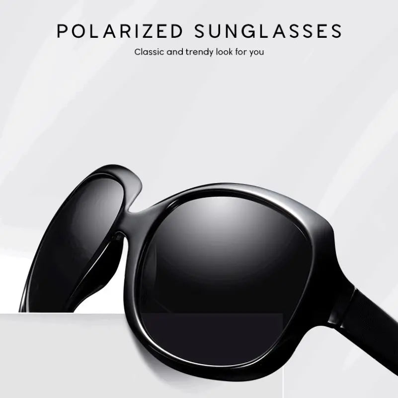 Polarized women's sunglasses oversized fashionable sunglasses UV400 protection fashionable and simple sports 100% UV protection
