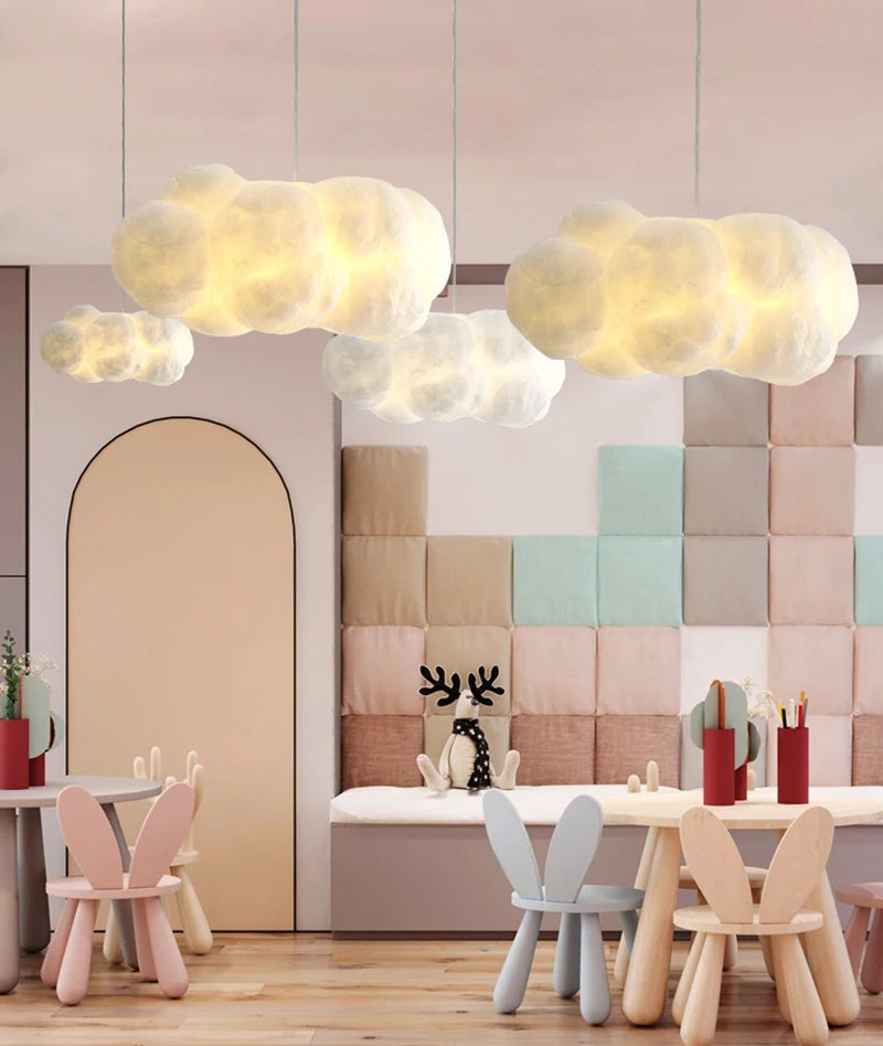 Cloud Cotton Pendant Lamp For Living Room, Bedroom And Dining Room - Creative Room Decoration, Indoor Lighting, Pendant Lamp
