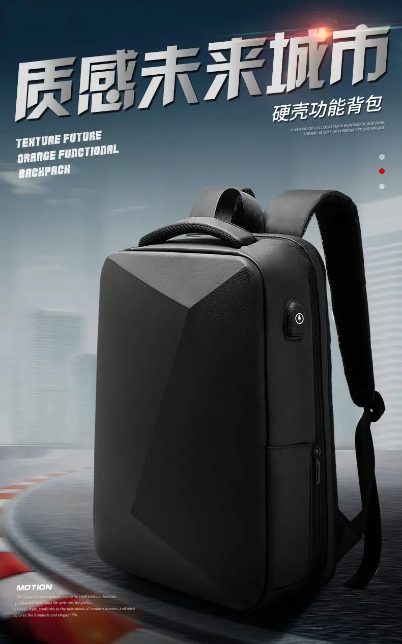 ABS EVA Hard Shell Fashion Multifunction  Series Backpack Men Anti Theft Waterproof Laptop Backpack Business Travel Backpack Hot