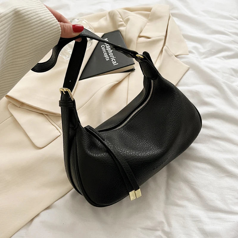 LEFTSIDE Shoulder Side Bags For Women Leather Female New 2025 Spring Trend Fashion Saddle Bag Green Handbags And Purses