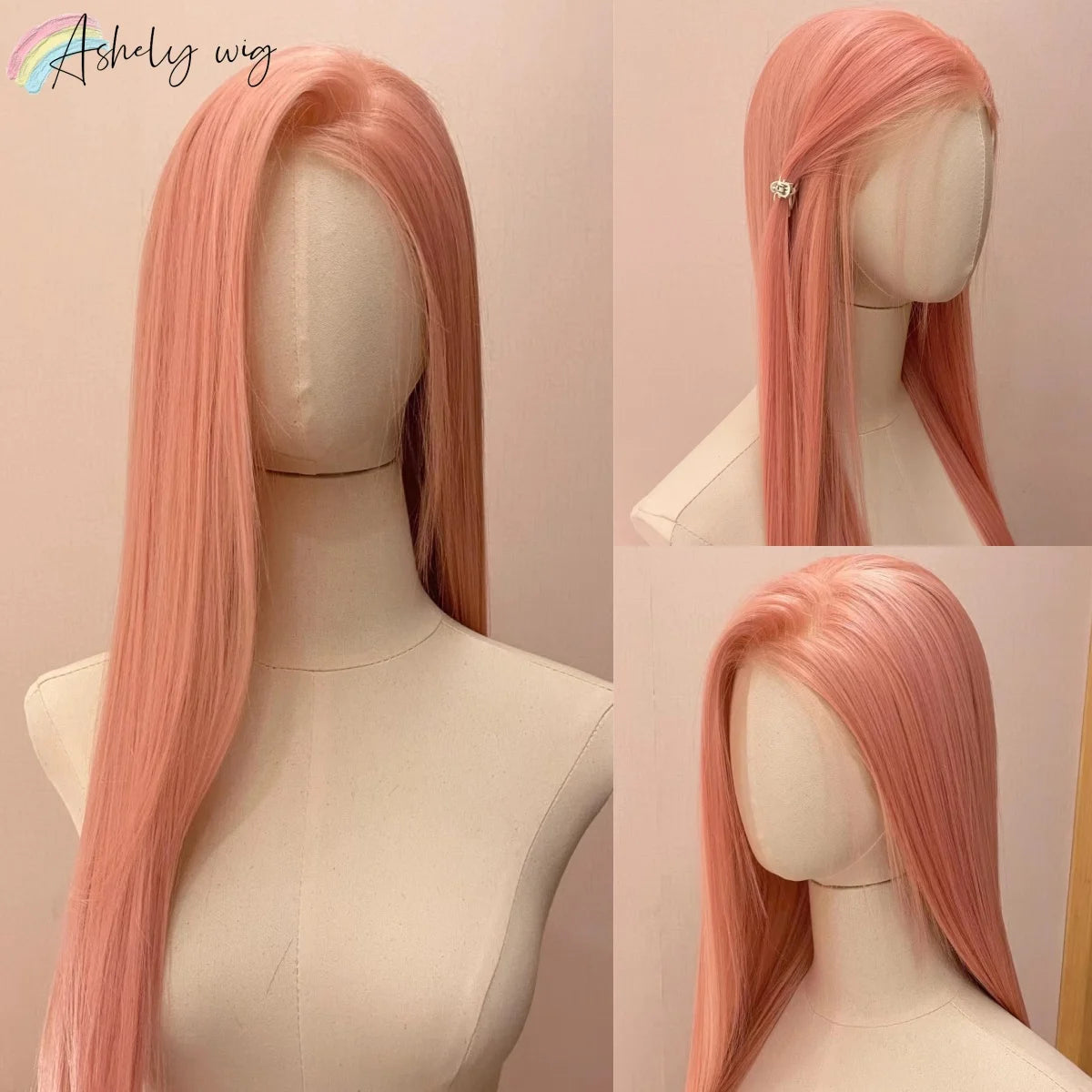 13x4 Dark Purple Wig Long Straight Purple Synthetic Lace Front Wigs for Woman daily use Heat Resistant Fiber Glueless Lace Wigs
